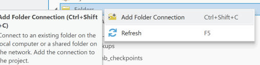 Add folder context menu