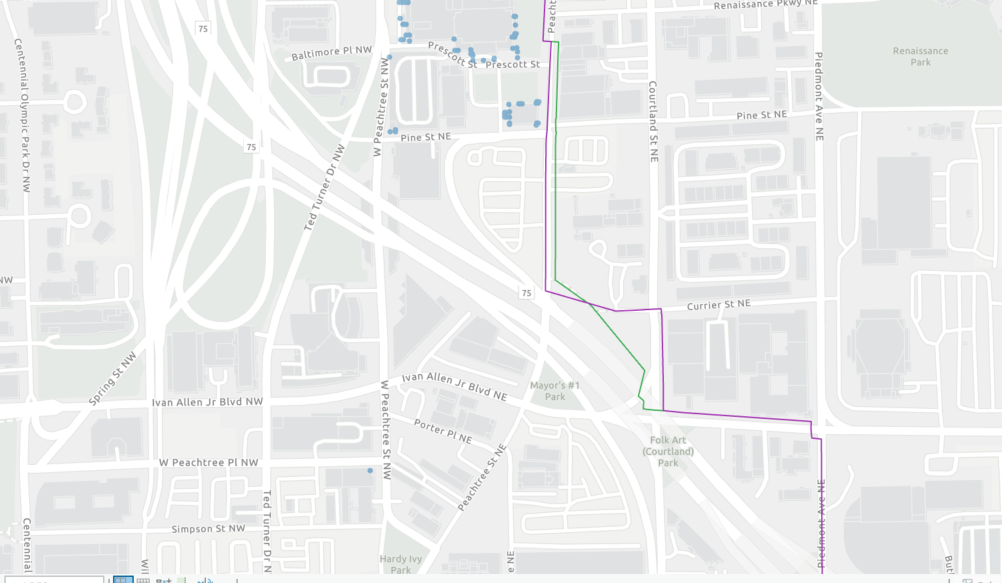 Route testing diagram